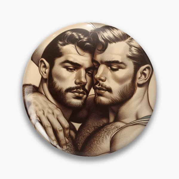 Item preview, 1940s Vintage Sailors "Brothers In Arms" San Francisco Tom of Finland Tribute Gay Pride Graphic Design designed and sold by ItsAKinkThing.