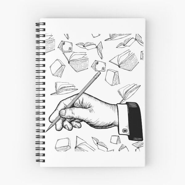 Item preview, Vintage Hand Drawing with Pencil and Books – Sketch Style Literary Art for Writers & Book Lovers. designed and sold by Kabootri.