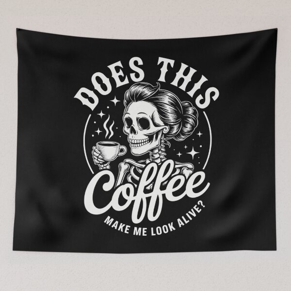 Item preview, Coffee Lovers Caffeine Funny Humor Skeleton designed and sold by Sea4Adventures.