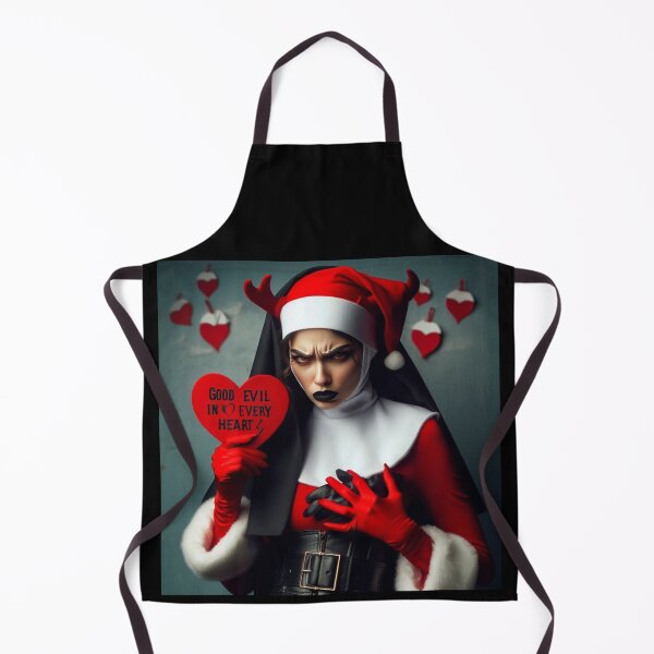 Aperçu de l'œuvre Sombre Nonne Santa Rebelle Cœur créée et vendue par Voodoo Store Paranormal Collections.