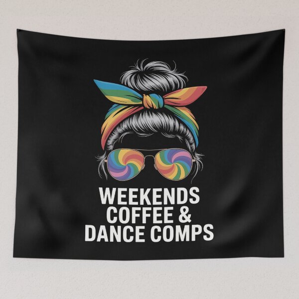 Item preview, Coffee Lovers Dance Comps Dance Competition Funny Cheer designed and sold by Sea4Adventures.