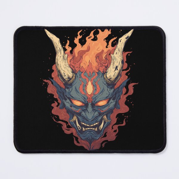 Item preview, Fierce Japanese Oni Mask designed and sold by bapupa.