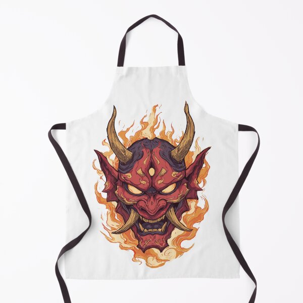 Item preview, Terrifying Japanese Oni Mask designed and sold by bapupa.