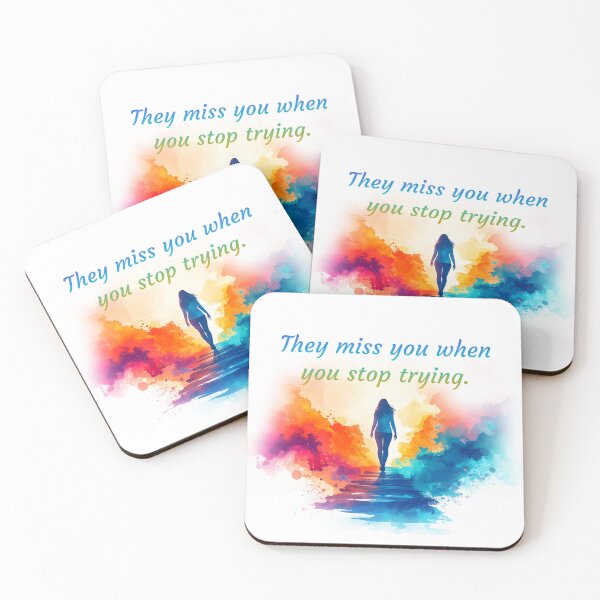 Item preview, They Miss You When You Stop Trying – Sad Emotional Quote T-Shirt designed and sold by TeeTantra.