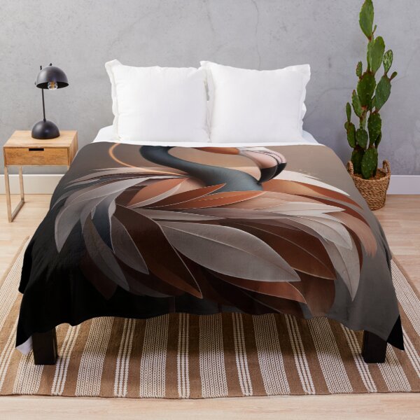 Item preview, Elegant Digital Flamingo Art designed and sold by ShadowAndSlate.