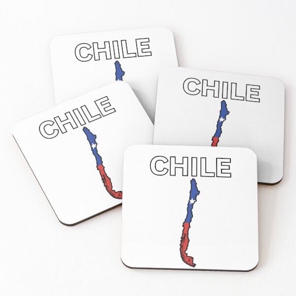 Item preview, Chile flag map designed and sold by atomstartup.