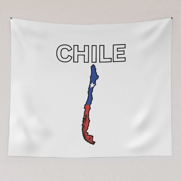 Item preview, Chile flag map designed and sold by atomstartup.