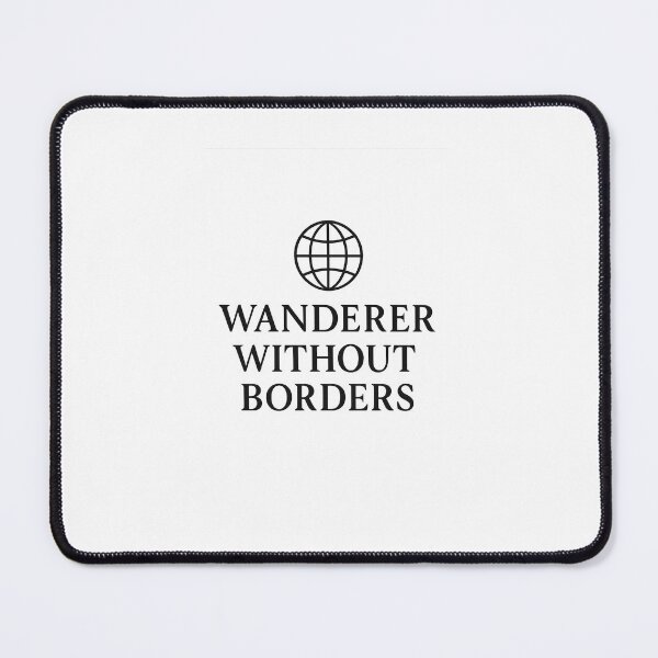 Item preview, Wanderer Without Borders – Minimalist Travel Typography designed and sold by Fawaz-8.