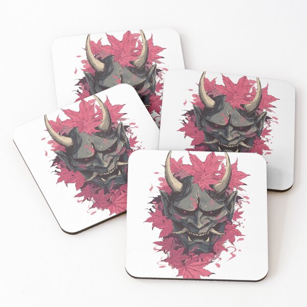 Item preview, Demonic Japanese Oni Mask designed and sold by bapupa.
