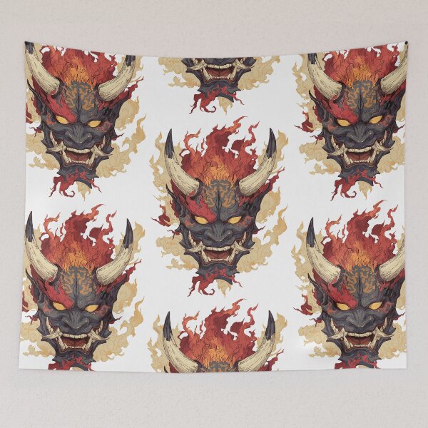 Item preview, Traditional Japanese Oni Mask designed and sold by bapupa.