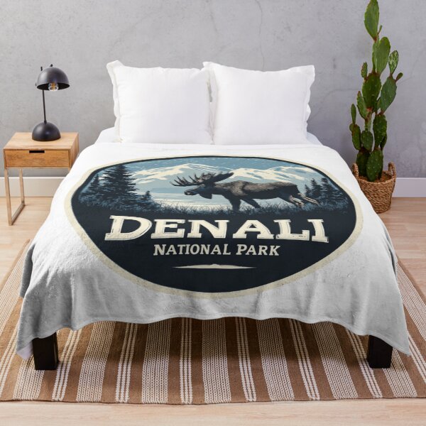 Item preview, Alaska Moose Mountains Design Denali National Park designed and sold by Blurbean.
