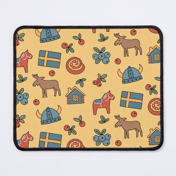 Item preview, Swedish Folk Style Icons Illustrations of Sweden designed and sold by Studio Pico.