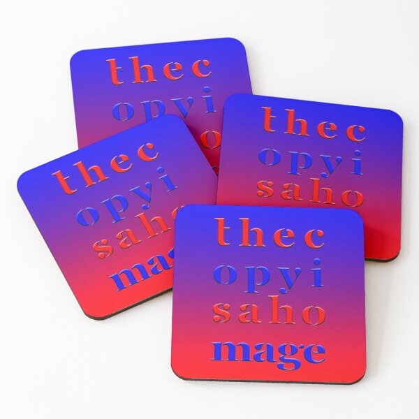 Item preview, The Copy is a Homage - Red Blue  designed and sold by Hell-Prints.