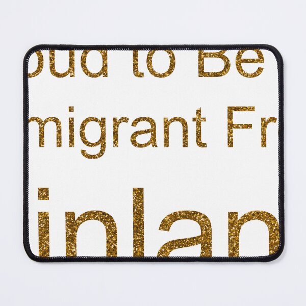 Item preview, PROUD TO BE AN IMMIGRANT FROM FINLAND SEQUIN designed and sold by TheIconSmith.