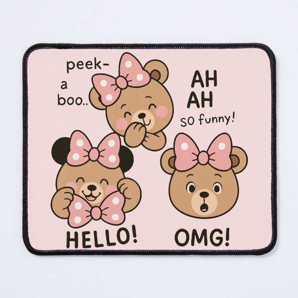 Item preview, Cute Bear Peekaboo Funny Expressions Cartoon designed and sold by graphicnew.