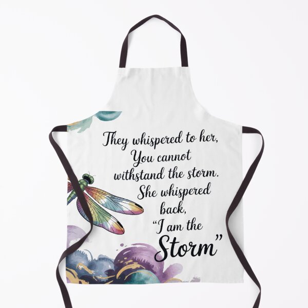 Item preview, They Whispered, "You Cannot Withstand The Storm." She Whispered Back, "I Am The Storm" Multicoloured Watercolor Dragonfly 002 designed and sold by TeesYouWant.