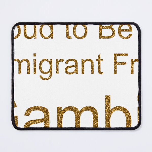 Item preview, PROUD TO BE AN IMMIGRANT FROM GAMBIA SEQUIN designed and sold by TheIconSmith.