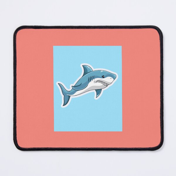 Item preview, BLUE SHARK STICKER designed and sold by Orange Cart.