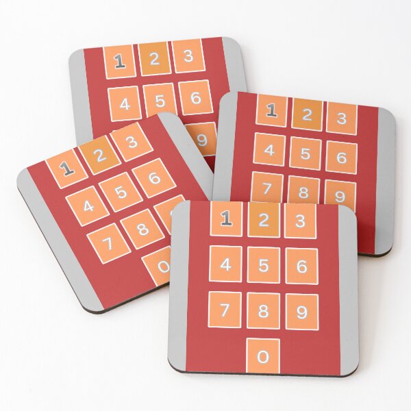Item preview, ORANGE COLOUR KEYPAD STICKER designed and sold by Orange Cart.