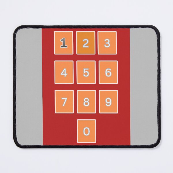 Item preview, ORANGE COLOUR KEYPAD STICKER designed and sold by Orange Cart.