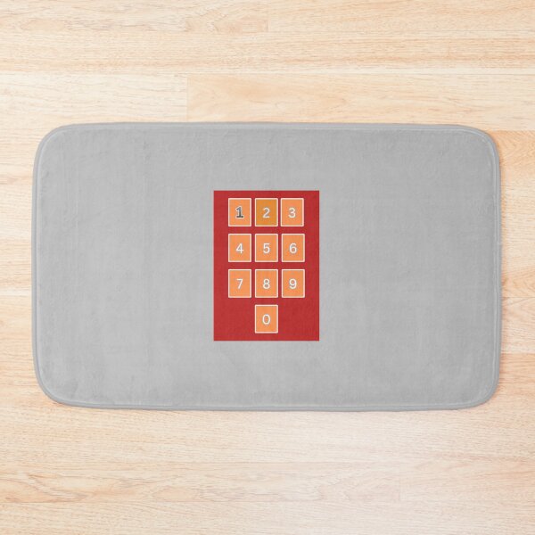 Item preview, ORANGE COLOUR KEYPAD STICKER designed and sold by Orange Cart.