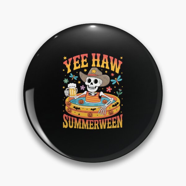 Item preview, Yee Haw Summerween Cowboy Skeleton Western Halloween Funny designed and sold by MissRasheedHam.
