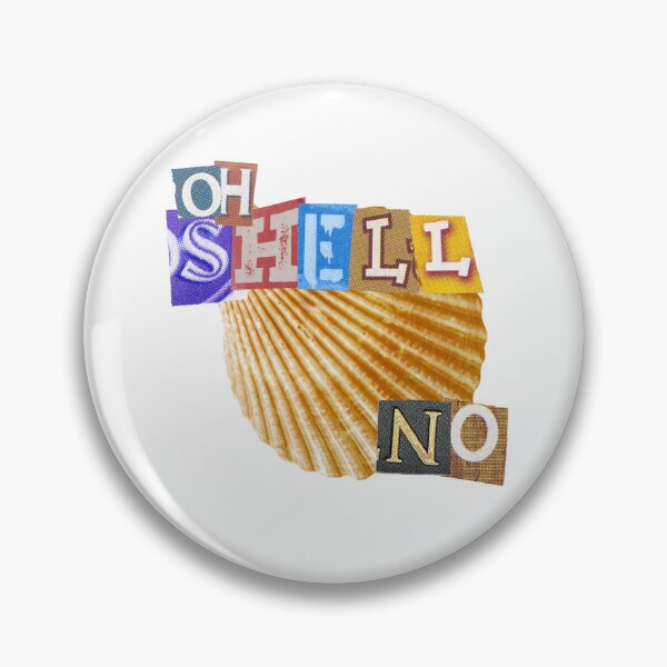 Item preview, Oh Shell No! Magazine letters quote designed and sold by RosesVisuals.