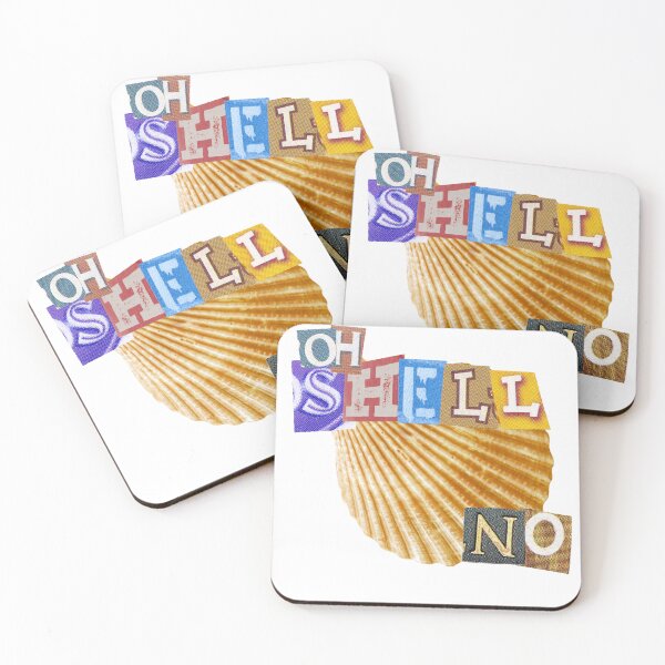 Item preview, Oh Shell No! Magazine letters quote designed and sold by RosesVisuals.
