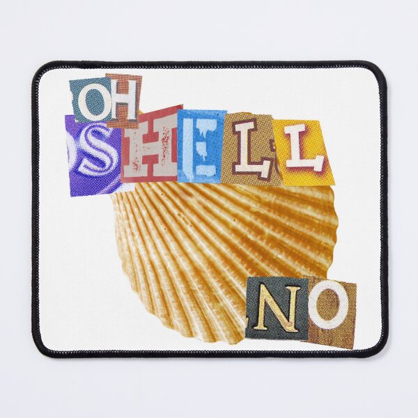 Item preview, Oh Shell No! Magazine letters quote designed and sold by RosesVisuals.