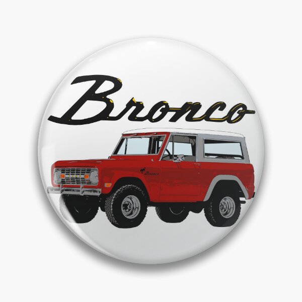 Item preview, Ford Bronco - vintage red (black text) designed and sold by Groenendijk.