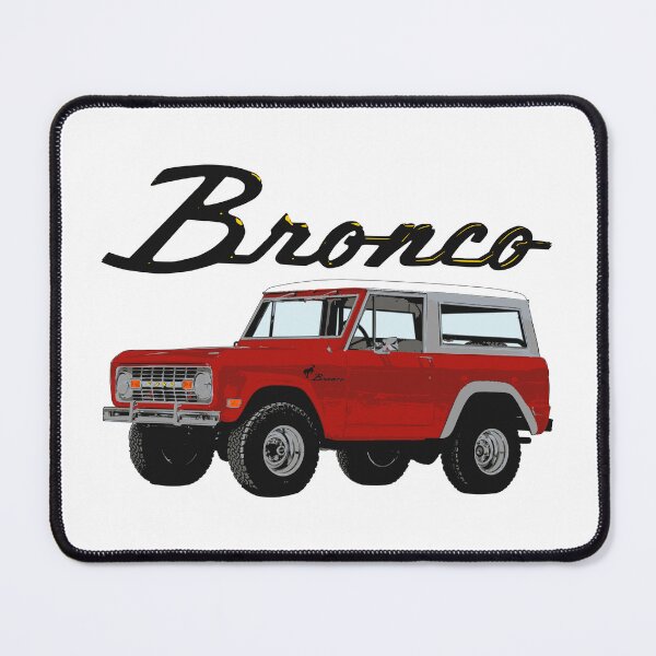 Item preview, Ford Bronco - vintage red (black text) designed and sold by Groenendijk.