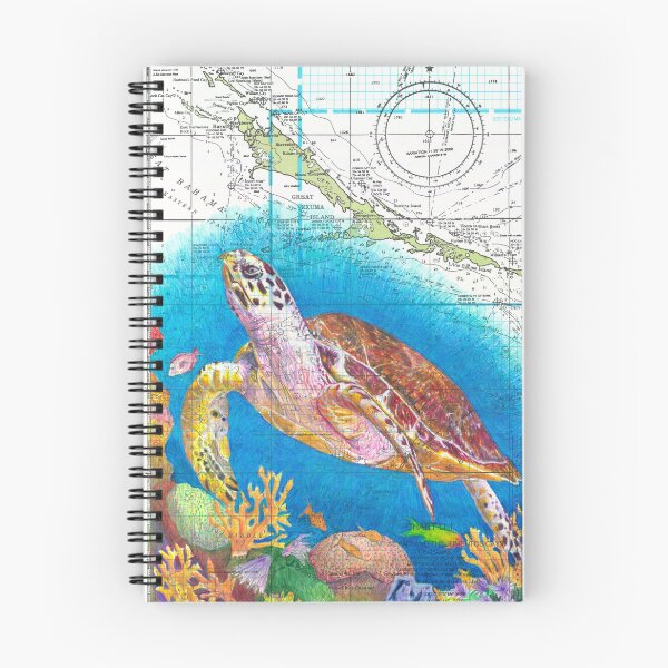 Item preview, Great Exuma Turtle Chartwork designed and sold by Jennachaplin.