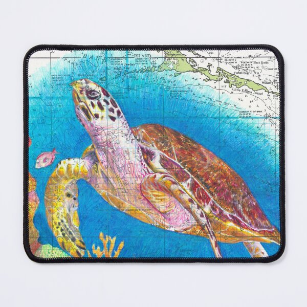 Item preview, Great Exuma Turtle Chartwork designed and sold by Jennachaplin.