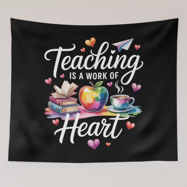 Item preview, Teaching Is A Work Of Heart Tie Dye Teacher Life designed and sold by Sunset4Bones.