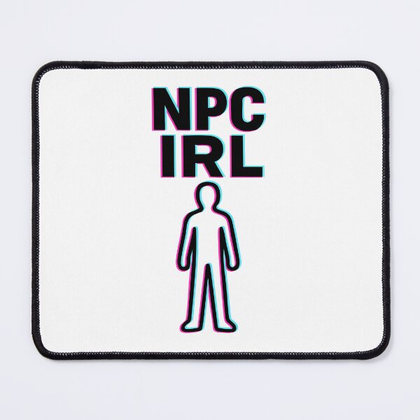 Item preview, NPC IRL – Glitch Neon Outline Figure (Idle Pose Meme 2025) designed and sold by BeetleDots.