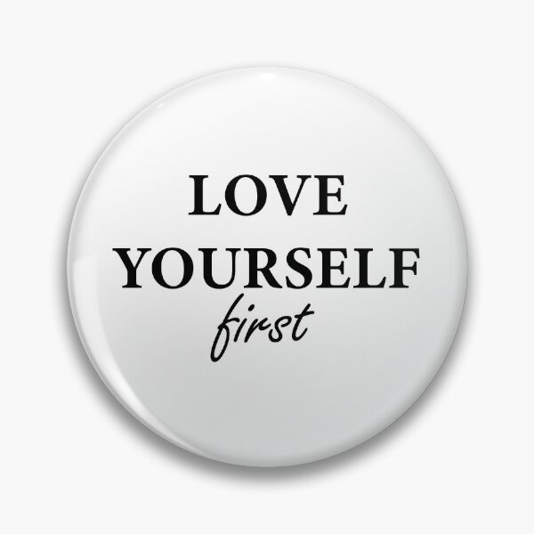 Item preview, "Love Yourself First" – Minimalist Black Text Design designed and sold by NewTrendings.
