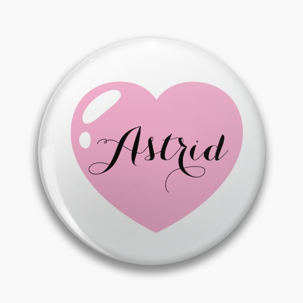 Item preview, Astrid Name with pink Heart  designed and sold by Monika Howarth.