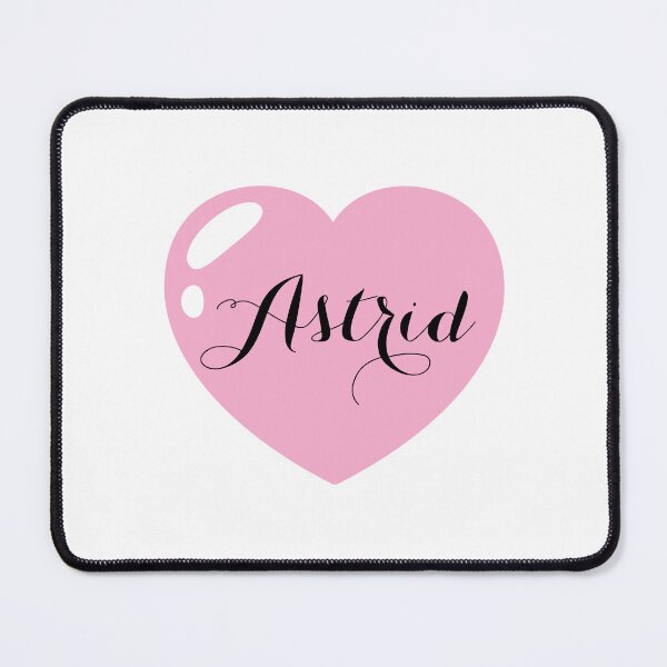 Item preview, Astrid Name with pink Heart designed and sold by Monika Howarth.