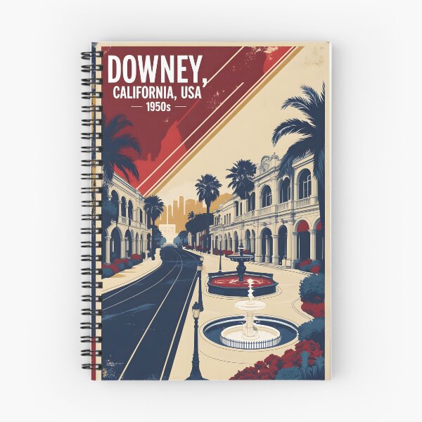 Item preview, Downey California 1950s USA Vintage Travel Tourism  designed and sold by TravelersGems.