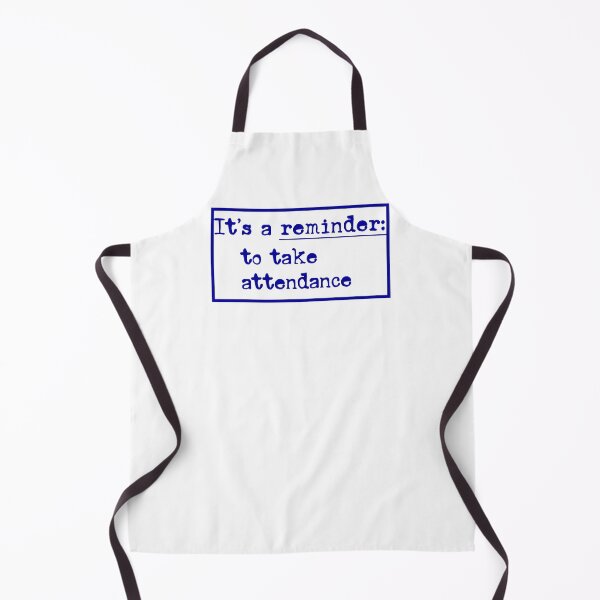 Item preview, Reminder: Take Attendance – Minimal Typewriter Font Design for Teachers (blue) designed and sold by EmeraldeaArt.
