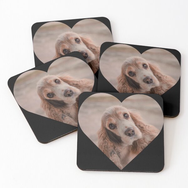 Item preview, Cocker Spaniel Dog in Heart Shape – Cute Puppy Art for Dog Lovers designed and sold by ProDesignByMK.