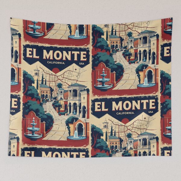 Item preview, El Monte California 1950s USA Vintage Travel Tourism  designed and sold by TravelersGems.