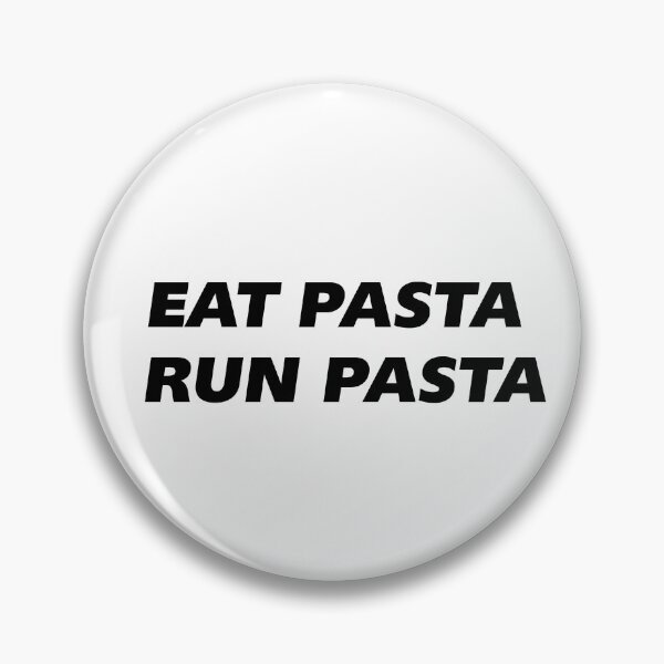 Item preview, "Eat Pasta, Run Pasta" – Funny Carbs-Inspired Word Art designed and sold by NewTrendings.