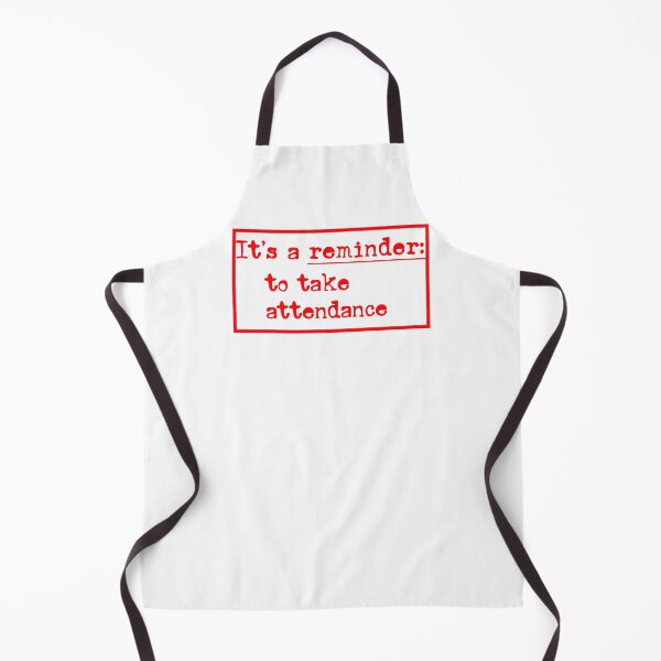 Item preview, Reminder: Take Attendance – Minimal Typewriter Font Design for Teachers (red) designed and sold by EmeraldeaArt.
