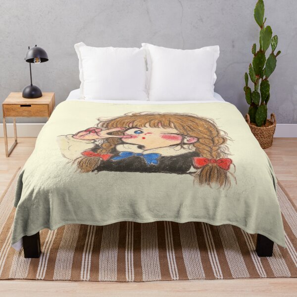 Item preview, Cute Winking Girl with Braids designed and sold by HerSteps.