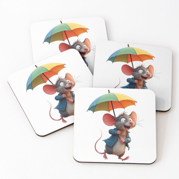 Item preview, Rat with umbrella  designed and sold by HiresFilm.