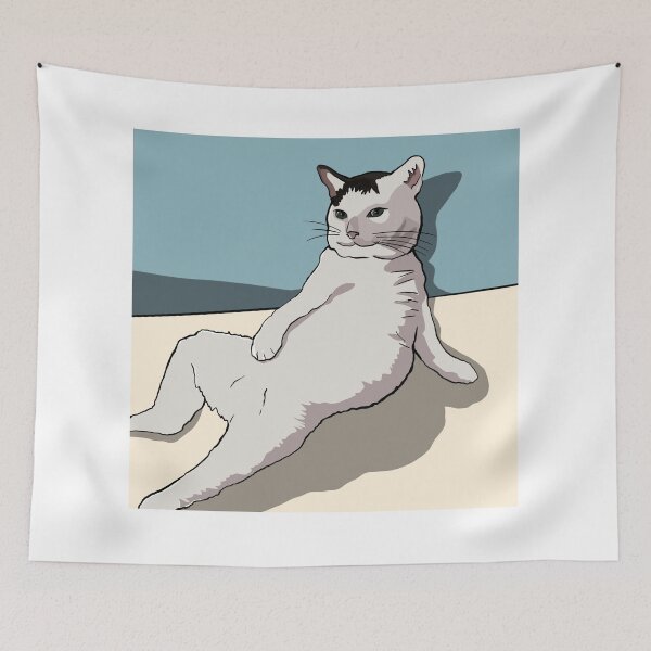 Item preview, Funny posing cat designed and sold by malikado.