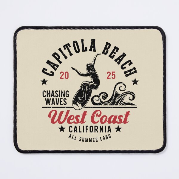 Item preview, Surfing Capitola Beach Surf Santa Cruz County California designed and sold by eclecTEEq.