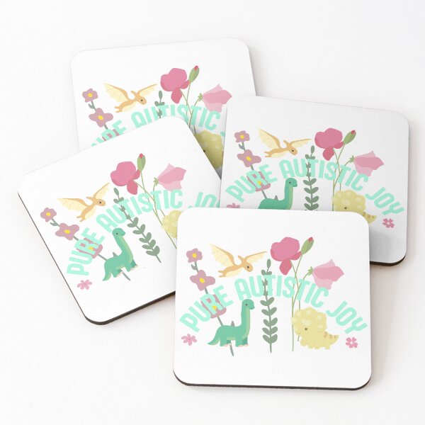 Item preview, Pure Autistic Joy Dinosaurs Flowers designed and sold by GeoGoose.
