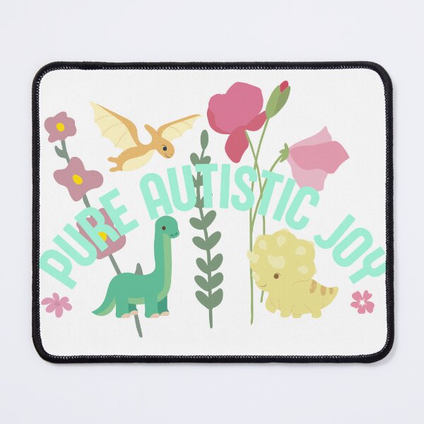 Item preview, Pure Autistic Joy Dinosaurs Flowers designed and sold by GeoGoose.